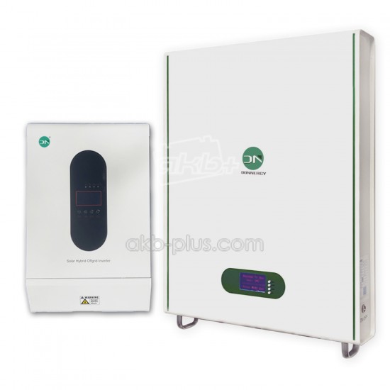 Комплект резервного питания  Donnergy OH5000TL 5кВт/ Donnergy LiFePO₄ 51,2В 5,12кВт - купить